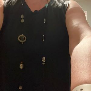 Long multicolored necklace